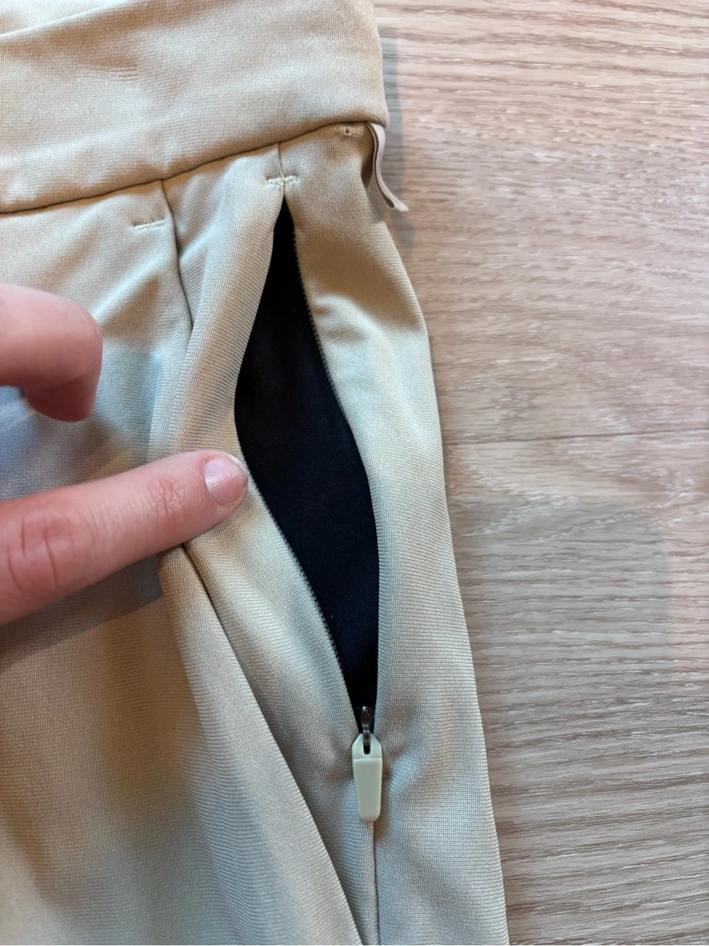 Lululemon Men’s 33 (Fits 34x31) Commission Pants Khaki Beige Slim Performance